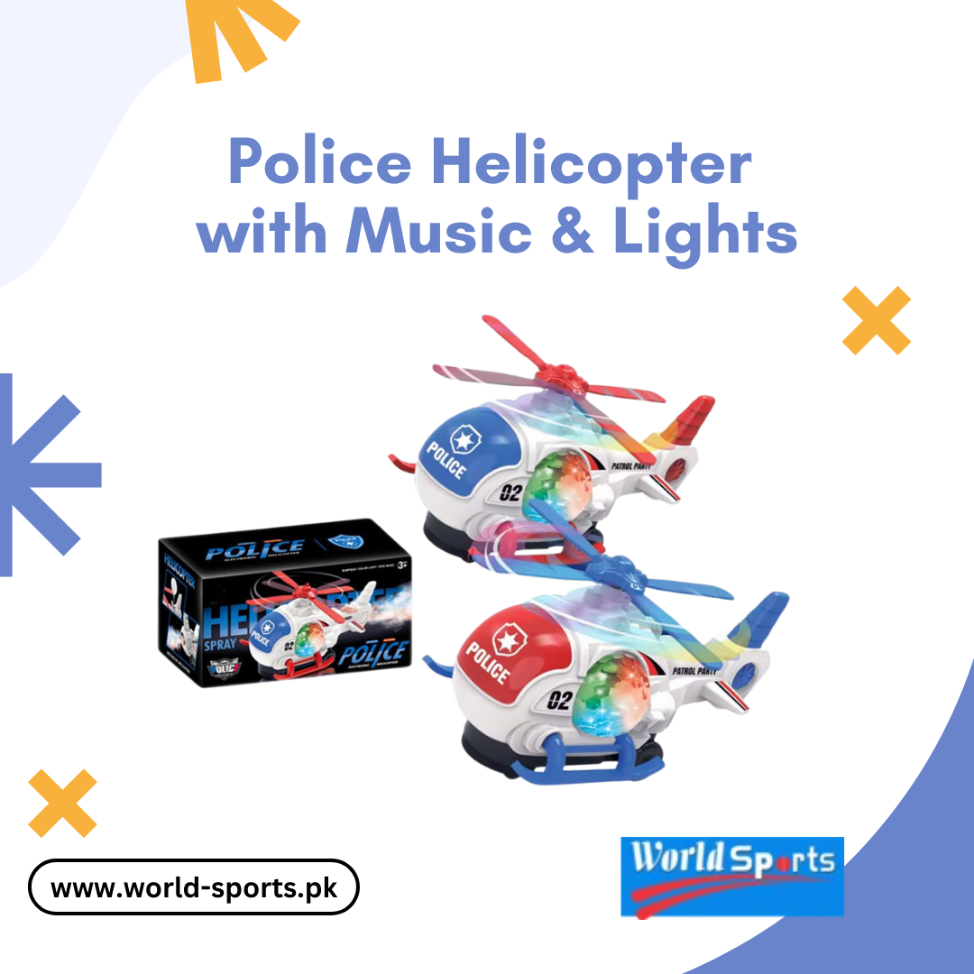 Police Helicopter with Music & Lights 