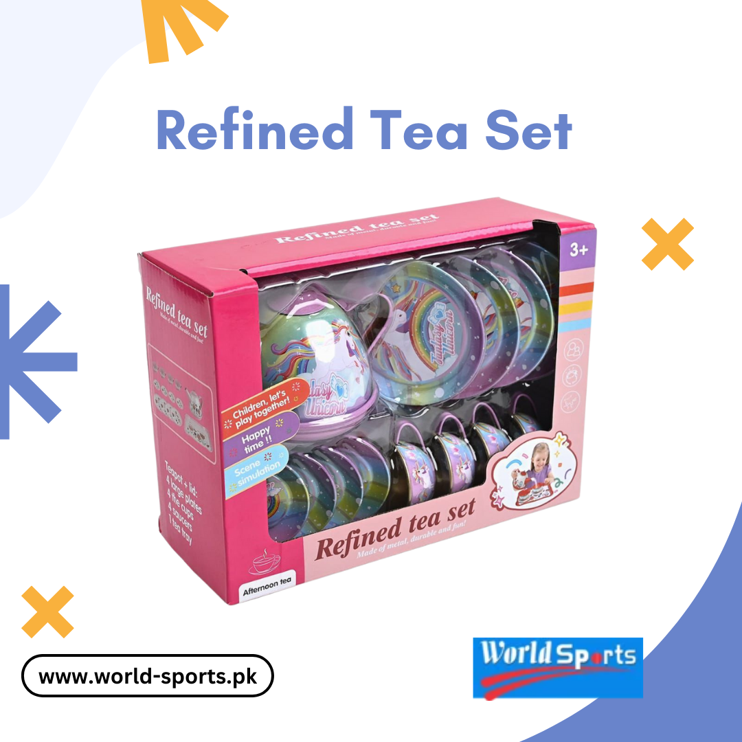 Refined Tea Set – Elegant Porcelain Tea Set for Kids & Adults with Cups, Teapot & Accessories