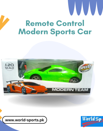 Remote Control Modern Sports Car – High-Speed RC Racing Car with LED Lights & Rechargeable Battery