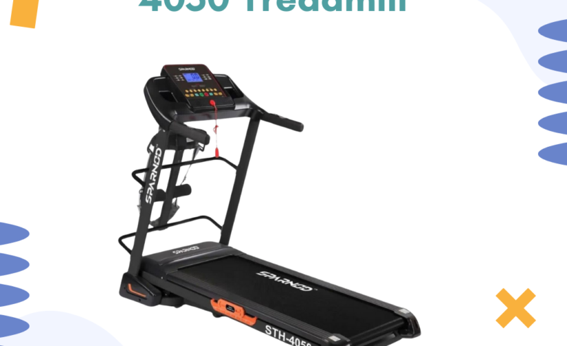 SPARNDO STH-4050 Treadmill – High-Performance Motorized Treadmill with LCD Display, Auto Incline & Bluetooth Connectivity