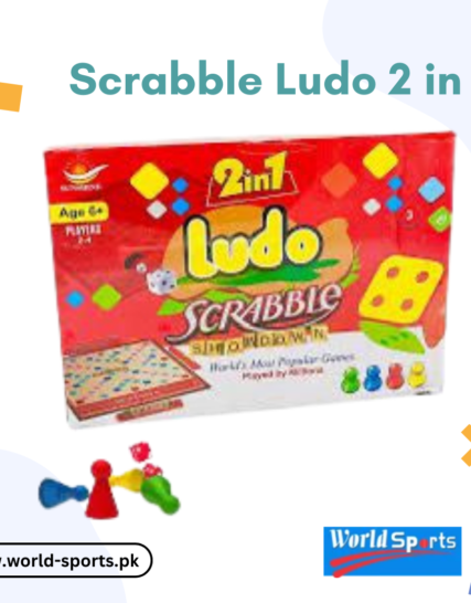 Scrabble & Ludo 2-in-1 Board Game – Classic Word & Strategy Fun for Family & Kids