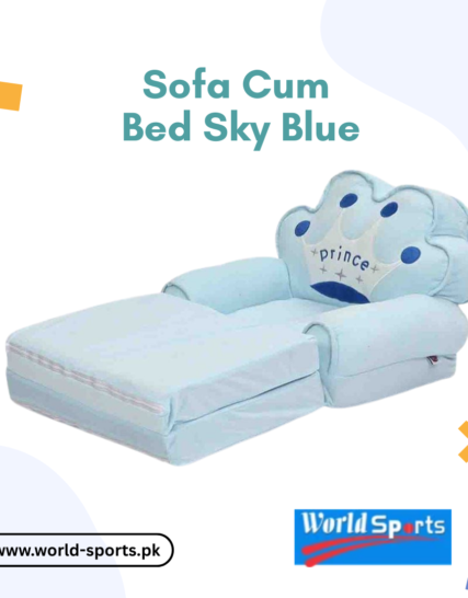 Sofa Cum Bed Sky Blue – 2-in-1 Convertible Foldable Sofa Bed with Soft Cushioning & Modern Design