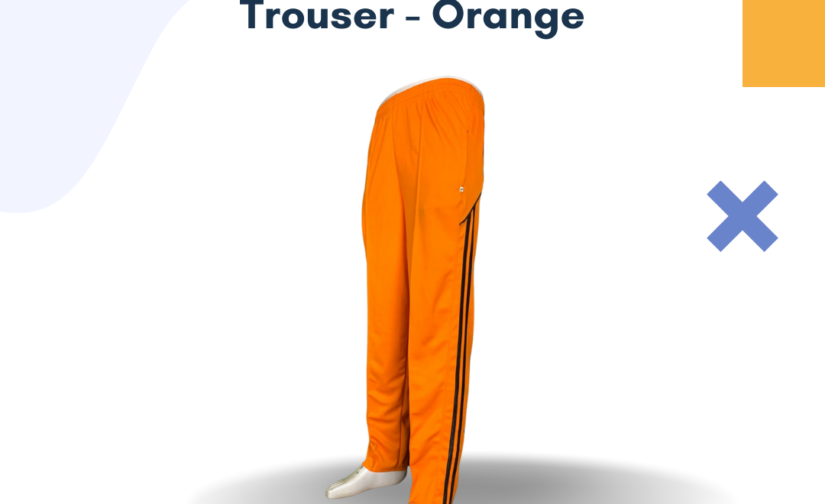 Soft Mesh Trouser - Orange | Lightweight & Breathable | Sports & Casual Wear