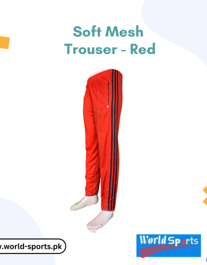 Soft Mesh Trouser - Red | Lightweight & Breathable | Casual & Sportswear