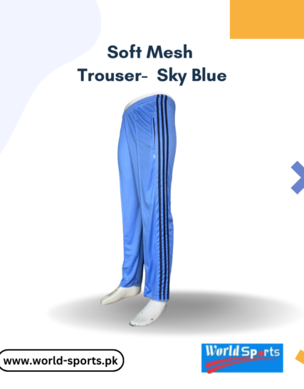 Soft Mesh Trouser - Sky Blue | Lightweight & Breathable | Casual & Activewear