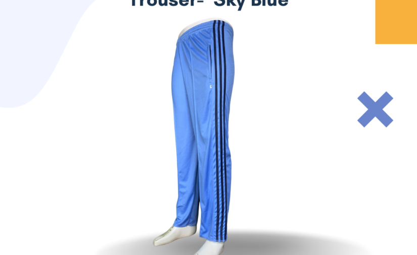 Soft Mesh Trouser - Sky Blue | Lightweight & Breathable | Casual & Activewear