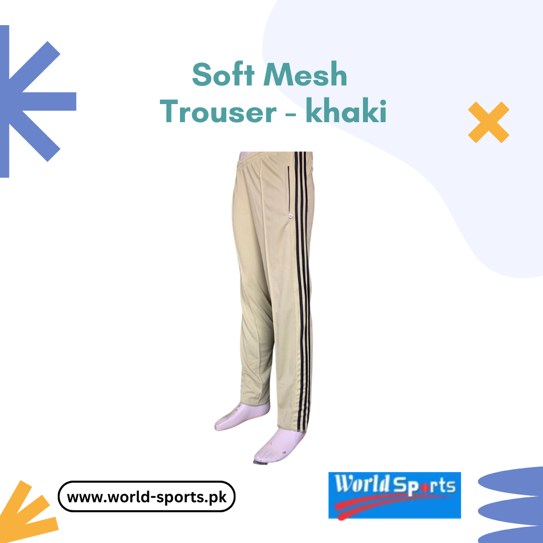 Soft Mesh Trouser - Khaki | Lightweight & Breathable | Casual & Sportswear