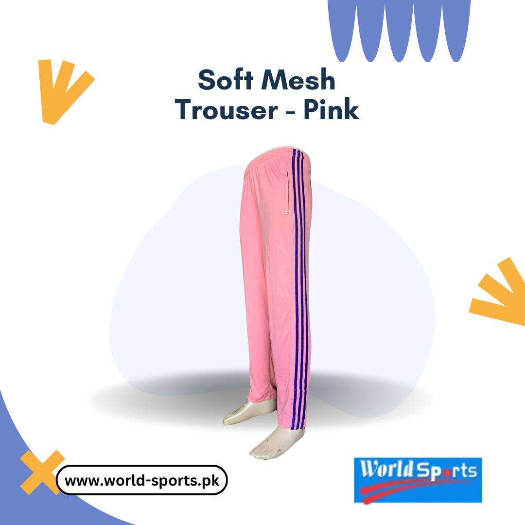 Soft Mesh Trouser - Pink | Lightweight & Breathable | Casual & Activewear