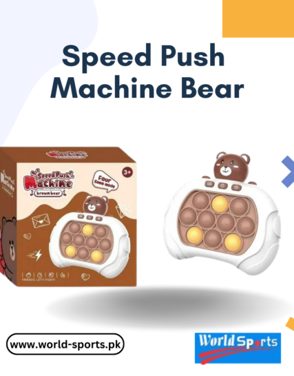Speed Push Machine Bear – High-Speed Remote Control Toy with Spinning Action, LED Lights & Durable Build for Kids