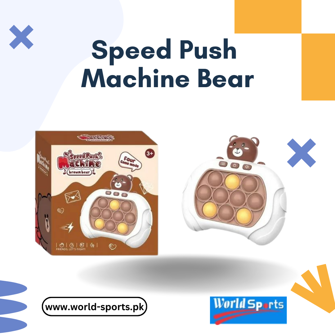 Speed Push Machine Bear – High-Speed Remote Control Toy with Spinning Action, LED Lights & Durable Build for Kids