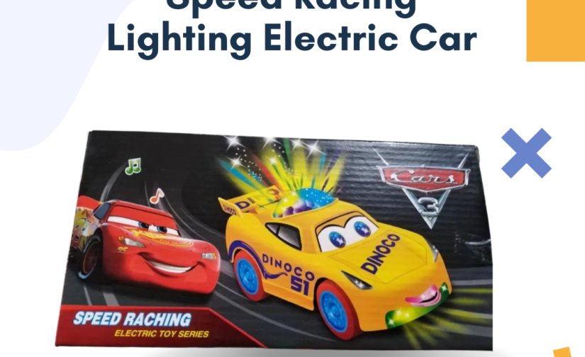 Speed Racing Lightning Electric Car – High-Speed Remote Control Car with LED Lights | Rechargeable & All-Terrain Performance