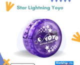 Star Lightning Yoyo – High-Speed Metal Yoyo with LED Light Effects for Tricks & Fun