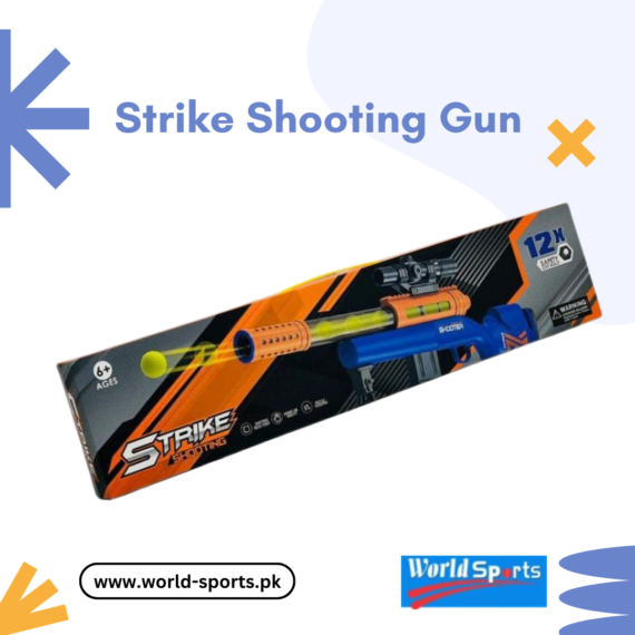 Strike Shooting Gun – Soft Bullet Blaster Toy Gun for Kids with Foam Darts & Target Practice