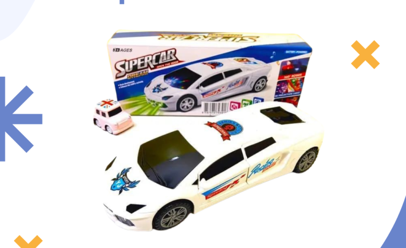 Super Car Dream – High-Speed Toy Car Set with Sleek Design, Lights & Pull-Back Action