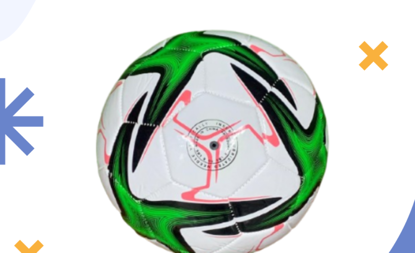 Thunder Bolt Football – Official Size 5 Soccer Ball, Durable PU Leather, Machine-Stitched for Training & Matches
