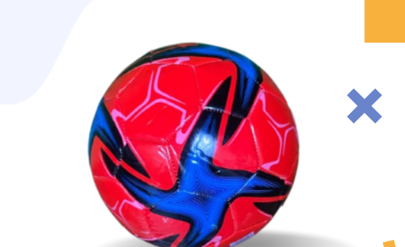 Thunder Bolt Football – Official Size 5 Soccer Ball, Durable PU Leather, Machine-Stitched for Training & Matches