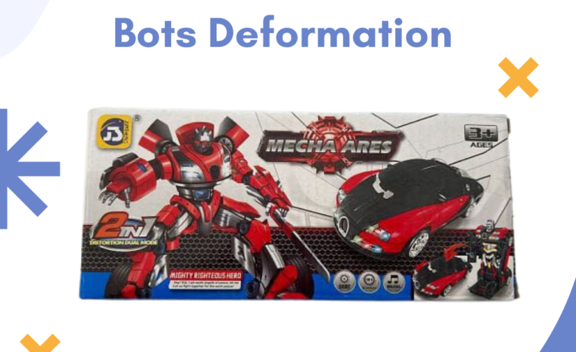 Transforming Car Bots Deformation – 2-in-1 Robot & Car Toy with Easy Manual Transformation