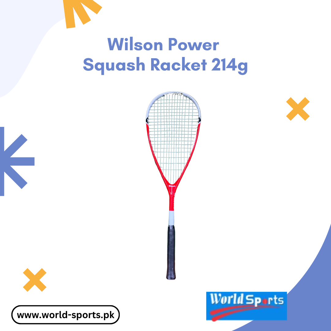 Wilson Power Squash Racket 214g – Ultra-Lightweight & High-Performance Racquet for Maximum Power & Control