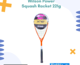 Wilson Power Squash Racket 221g – Lightweight & High-Performance Racquet for Maximum Power & Control