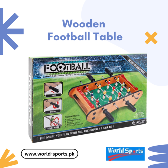 Wooden Football Table – Premium Foosball Table for Kids & Adults | Durable Indoor Soccer Game