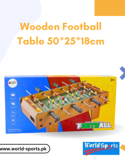 Wooden Football Table 50x25x18cm – Mini Foosball Table Game for Kids & Adults