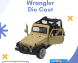 Wrangler Die-Cast Model Jeep – 1:32 Scale, Metal Body, Pull-Back Action, Off-Road SUV Replica