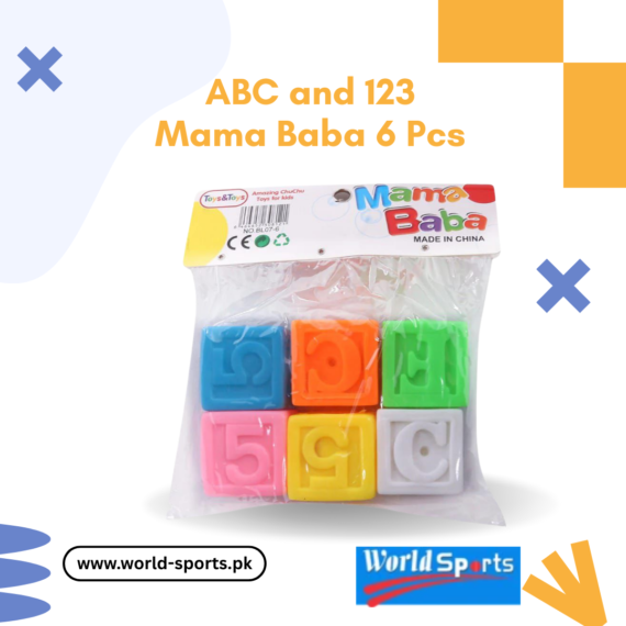 ABC & 123 Mama Baba 6 Pics – Educational Learning Flashcards for Kids, Alphabet & Number Recognition Toy