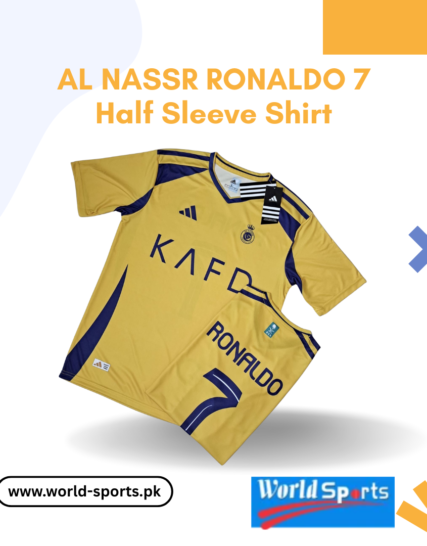 Al Nassr Ronaldo 7 Half Sleeve Shirt – Premium Fan Jersey for Football Lovers