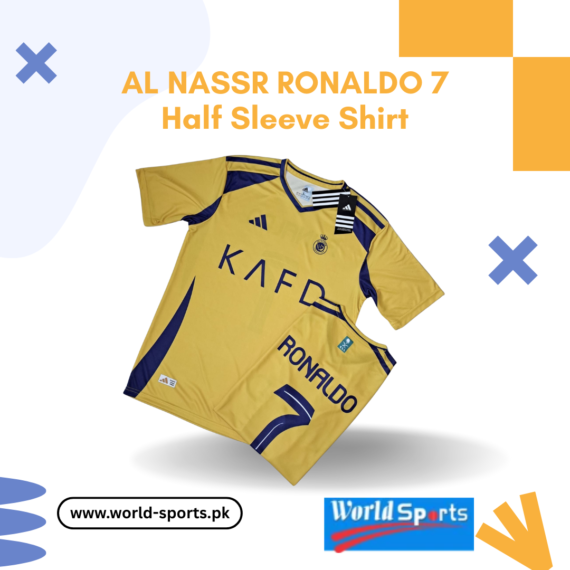 Al Nassr Ronaldo 7 Half Sleeve Shirt – Premium Fan Jersey for Football Lovers
