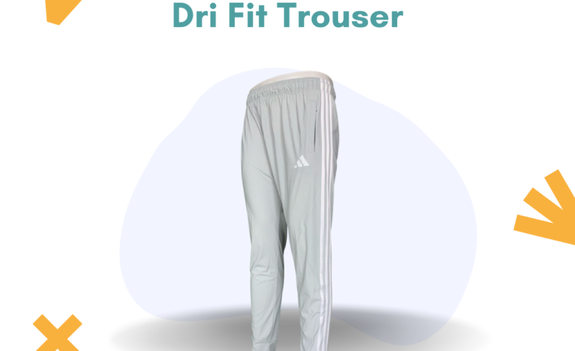 Adidas 3 Stripes Dri-Fit Trouser | Premium Moisture-Wicking Training & Sports Pants