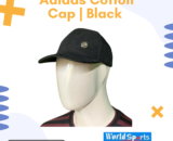 Adidas Cotton Cap | Black – Classic Adjustable & Breathable Sports Cap for Men