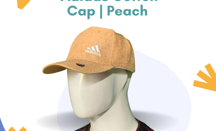 Adidas Cotton Cap for Men – Stylish & Comfortable Peach Baseball Hat