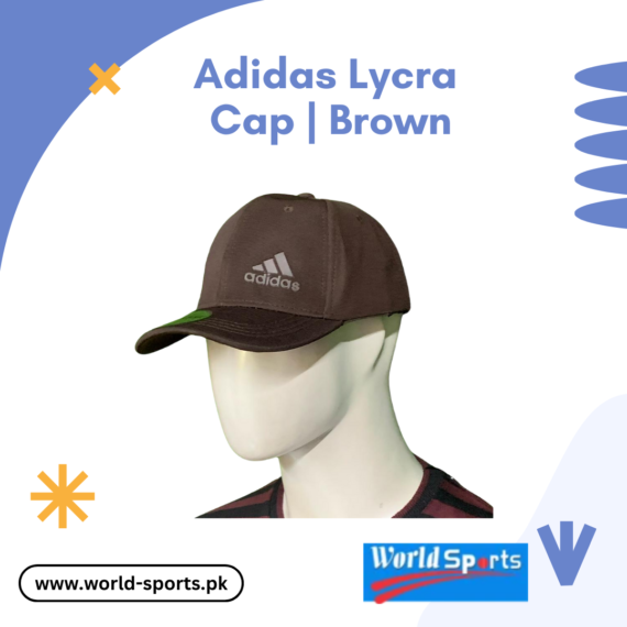Adidas Lycra Cap | Brown – Stretchable & Breathable Sports Cap for Men