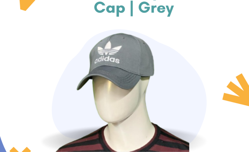Adidas Lycra Cap | Grey – Breathable & Stretchable Sports Cap for Men