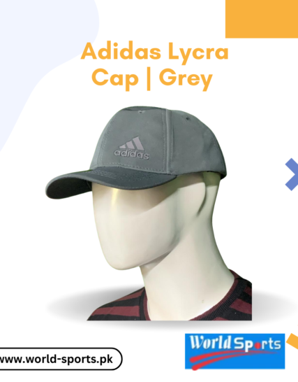 Adidas Lycra Cap | Grey – Breathable & Stretchable Sports Cap for Men