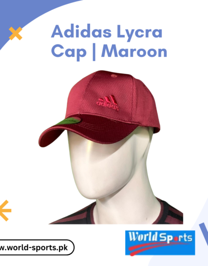Adidas Lycra Cap | Maroon – Breathable & Stretchable Sports Cap for Men