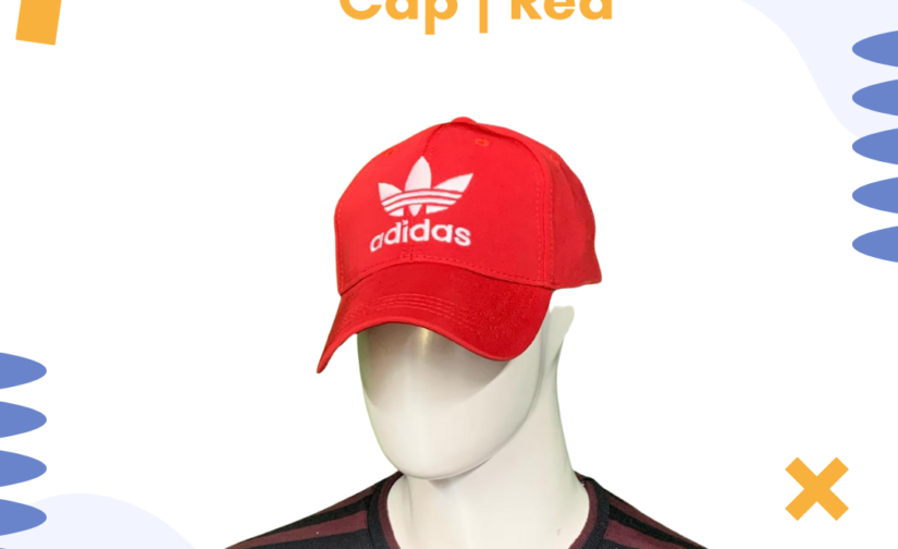 Adidas Lycra Cap | Red – Breathable & Stretchable Sports Cap for Men