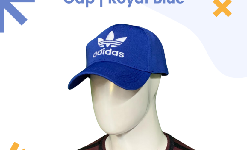 Adidas Lycra Cap | Royal Blue – Stretchable & Breathable Sports Cap for Men