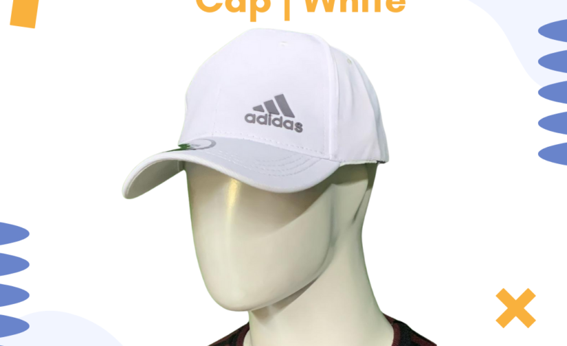 Adidas Lycra Cap | White – Lightweight, Breathable & Stretchable Sports Cap for Men