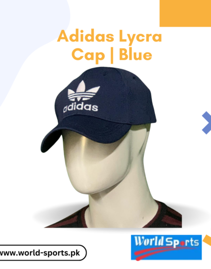 Adidas Lycra Cap | Blue – Lightweight & Breathable Sports Cap for Men