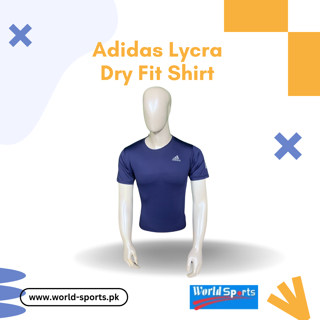 Adidas Lycra Dry Fit Shirt for Men – Moisture-Wicking, Quick-Dry Gym & Sports T-Shirt