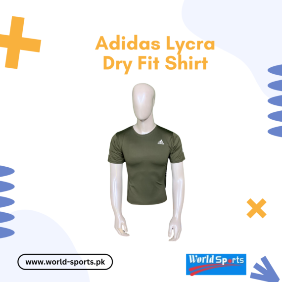Adidas Lycra Dry Fit Shirt for Men – Moisture-Wicking, Quick-Dry Athletic T-Shirt for Gym & Sports