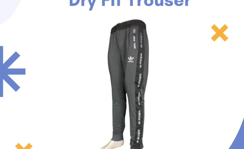 Adidas Men's Lycra Dry Fit Trousers – Moisture-Wicking, Quick-Dry, Stretchable Gym & Running Pants