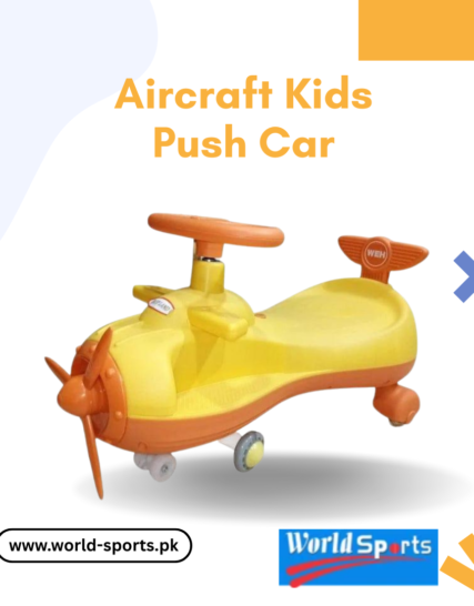 Aircraft Kids Push Car – Airplane-Themed Ride-On Toy for Toddlers with Steering Wheel, Music & Under-Seat Storage
