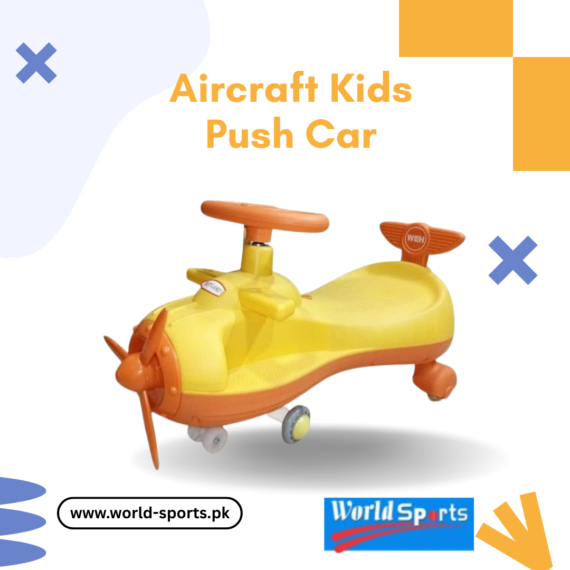 Aircraft Kids Push Car – Airplane-Themed Ride-On Toy for Toddlers with Steering Wheel, Music & Under-Seat Storage