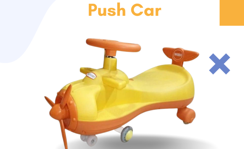 Aircraft Kids Push Car – Airplane-Themed Ride-On Toy for Toddlers with Steering Wheel, Music & Under-Seat Storage