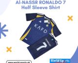 Al-Nassr Ronaldo 7 Half Sleeve Shirt – Premium Fan Jersey for Football Lovers