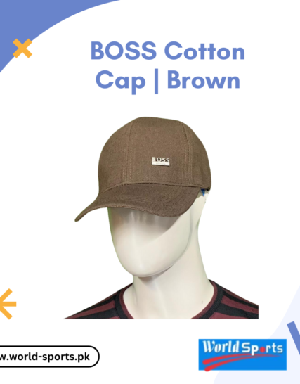 BOSS Cotton Cap for Men – Premium Adjustable Brown Baseball Cap | Lightweight & Breathable