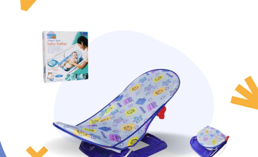 Soft & Comfortable Baby Bather – Adjustable, Non-Slip, Foldable Infant Bath Seat for Safe & Relaxing Bath Time