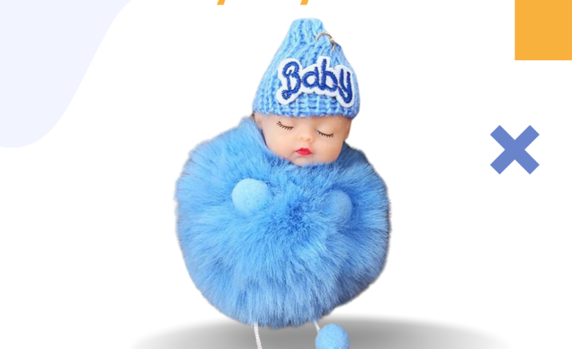 Baby Key Chain | Cute Baby Doll Keyring | Adorable Mini Baby Keychain